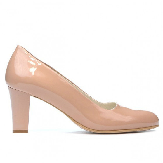 Elegantní dámské boty 1209 lakovaná tělová
