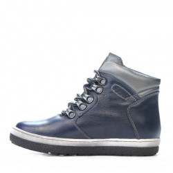 Dětské boty 3006 indigo kombinované
