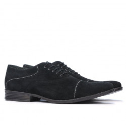 Pánské neformální/elegantní boty 738 černý velur