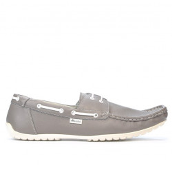 Pánské mokasíny 778 šedé + bílé