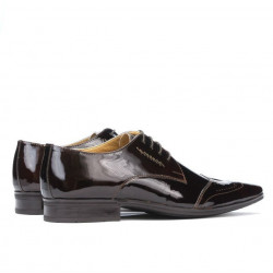 Elegantní pánské boty 792 lak bordo