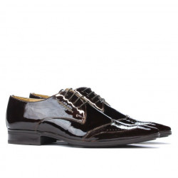 Elegantní pánské boty 792 lak bordo
