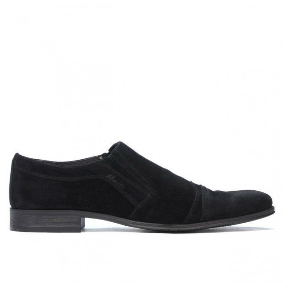 Elegantní pánské boty 796m černý velur