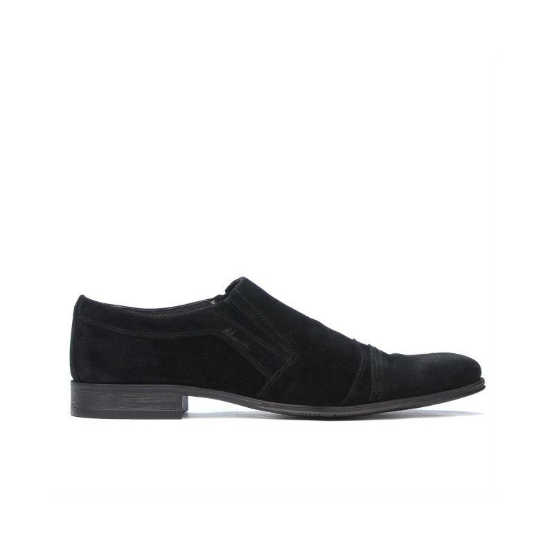 Elegantní pánské boty 796m černý velur
