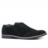 Casual / elegantní pánské boty 746 černý velur