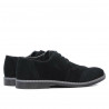 Casual / elegantní pánské boty 746 černý velur