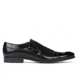 Elegantní boty 796m černý lak kombinovaný