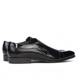 Elegantní boty 796m černý lak kombinovaný