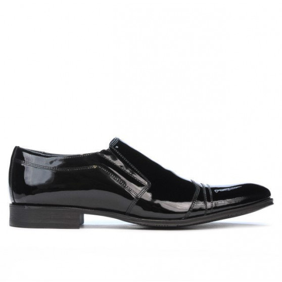 Elegantní pánské boty 796 lakované černé
