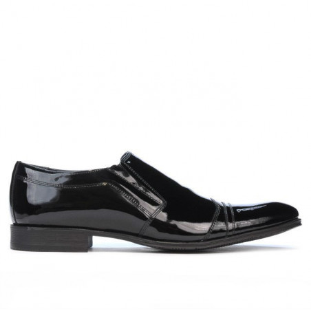 Elegantní pánské boty 796 lakované černé