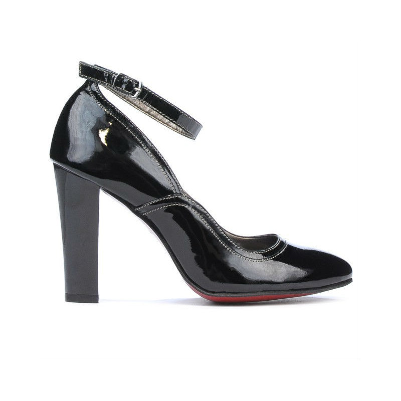 Elegantní dámské boty 1228 černý lak
