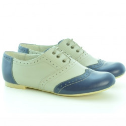 Dámské ležérní boty 186 indigo+béžová