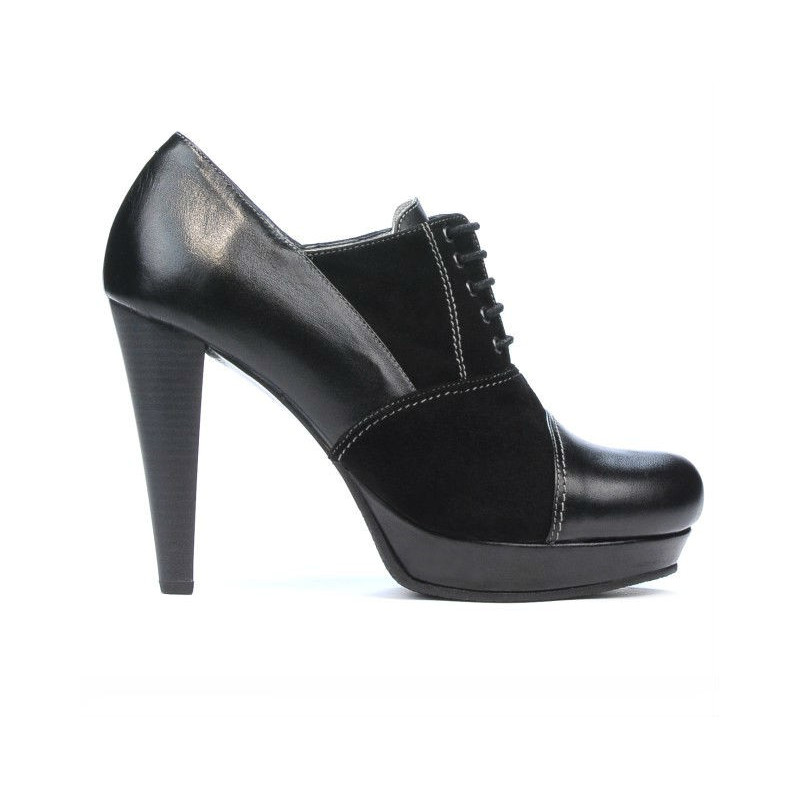 Elegantní dámské boty 1091 černá kombinovaná