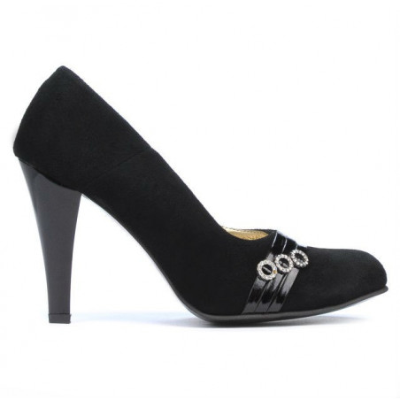 Elegantní dámské boty 1040 černá antilopa