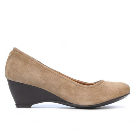 Dámské ležérní boty 152-1 cappuccino velur
