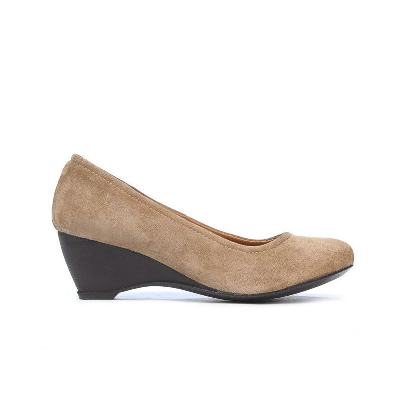 Dámské ležérní boty 152-1 cappuccino velur