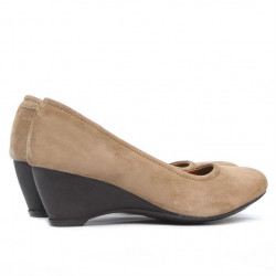 Dámské ležérní boty 152-1 cappuccino velur