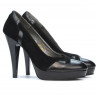 Elegantní dámské boty 1092-1 černá antilopa