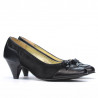 Elegantní dámské boty 1064 černá+černá antilopa