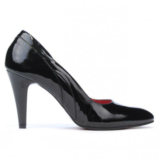 Elegantní dámské boty 1218 černý lak