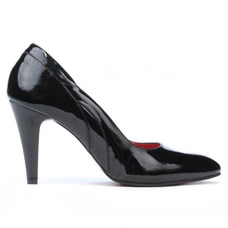 Elegantní dámské boty 1218 černý lak