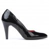 Elegantní dámské boty 1218 černý lak