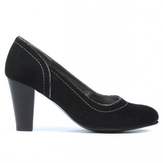 Elegantní dámské boty 1205 černá antilopa