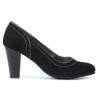 Elegantní dámské boty 1205 černá antilopa