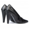 Dámské elegantní boty 1208 černé + lesklé černé