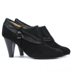 Elegantní dámské boty 1089 černá antilopa