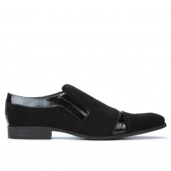 Elegantní pánské boty 796 černý velur