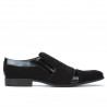 Elegantní pánské boty 796 černý velur