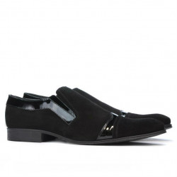 Elegantní pánské boty 796 černý velur