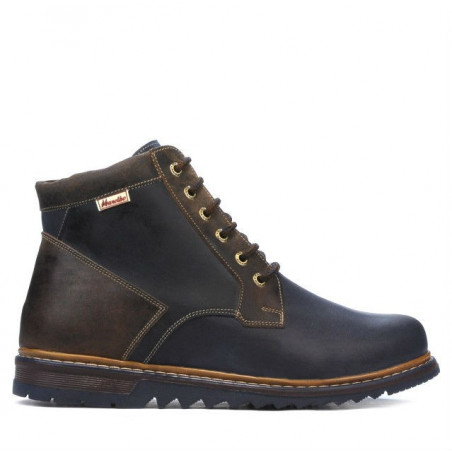 Pánské boty 497 tuxon indigo+hnědá