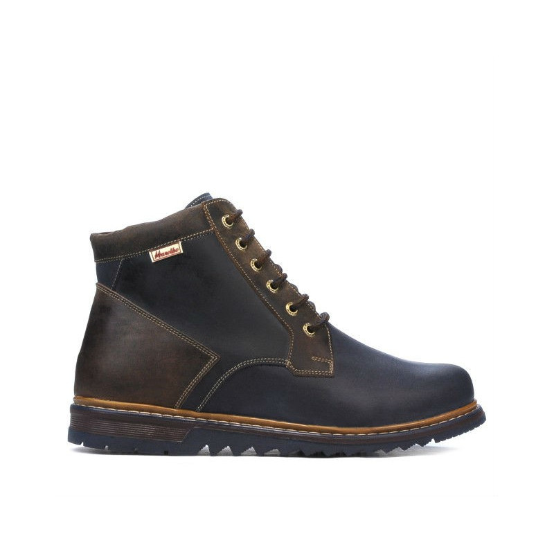 Pánské boty 497 tuxon indigo+hnědá
