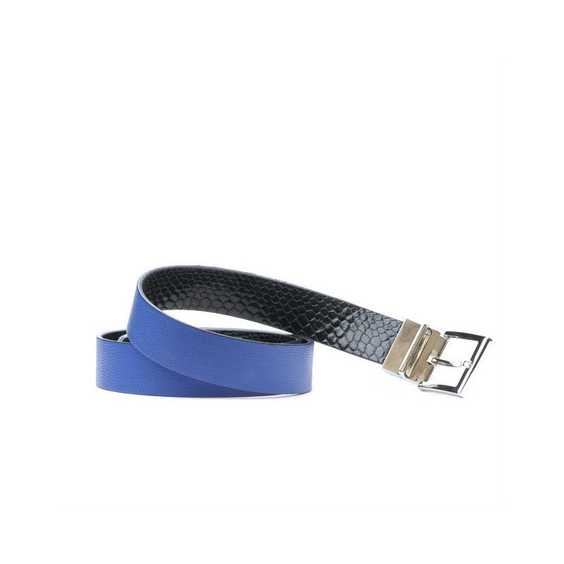 Dámský pásek 02m bicolor cs kroko indigo+modrá