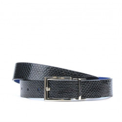 Dámský pásek 02m bicolor cs kroko indigo+modrá