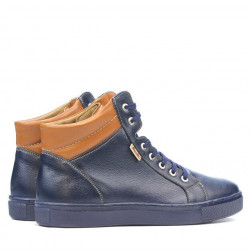 Pánské boty 4103 indigo + hnědá
