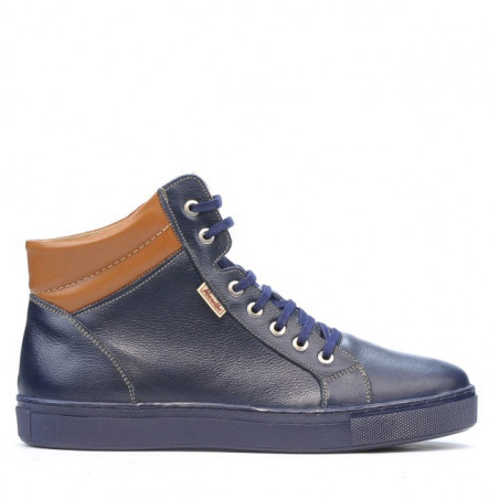 Pánské boty 4103 indigo + hnědá