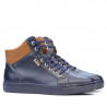 Pánské boty 4103 indigo + hnědá