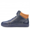 Pánské boty 4103 indigo + hnědá