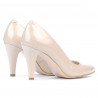 Elegantní dámské boty 1234 lakovaná slonovina