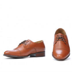 Elegantní pánské boty 838 koňakově hnědé