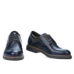 Pánské ležérní boty 848 indigo+káva