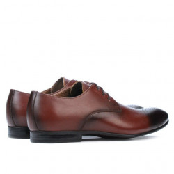 Elegantní pánské boty 828-1 a hnědé