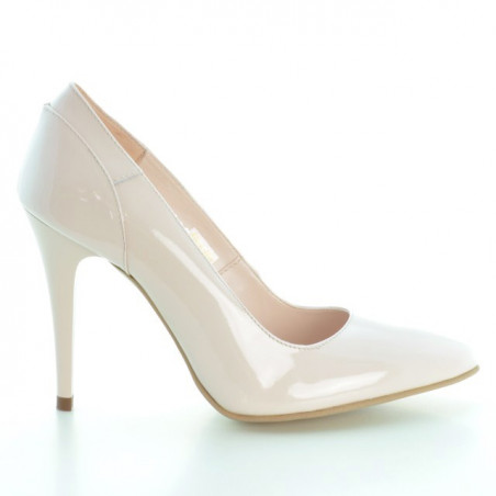 Elegantní dámské boty 1230 světle růžový lak