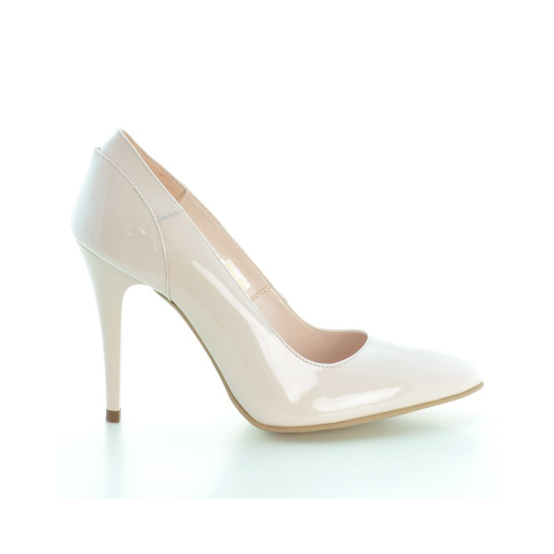 Elegantní dámské boty 1230 světle růžový lak