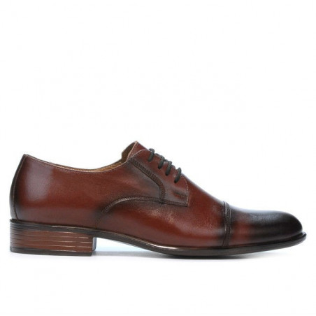 Elegantní pánské boty 838 v tmavě hnědé