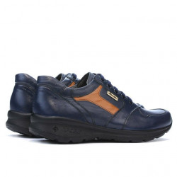 Pánské sportovní boty 827 indigo+hnědá