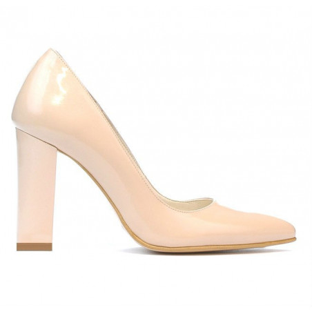 Elegantní dámské boty 1261 laková slonovina